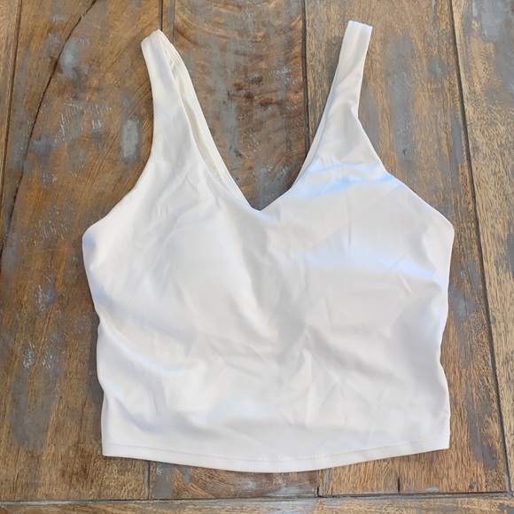 all in motion Tops - All in Motion Womens Cream Athletic Bra Crop Top Small
